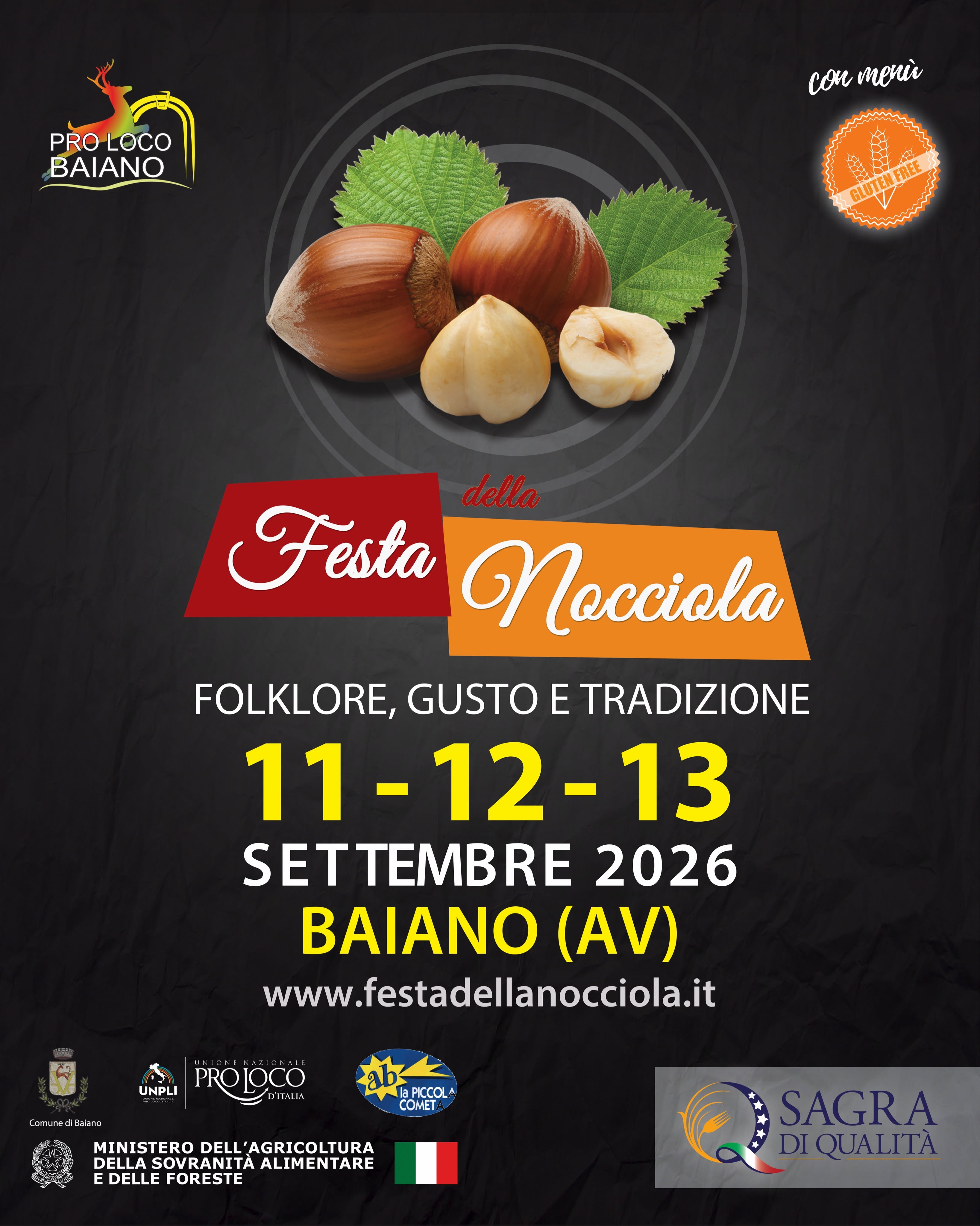 Locandina: Festa della Nocciola a Baiano tra gusto e folklore — Baiano