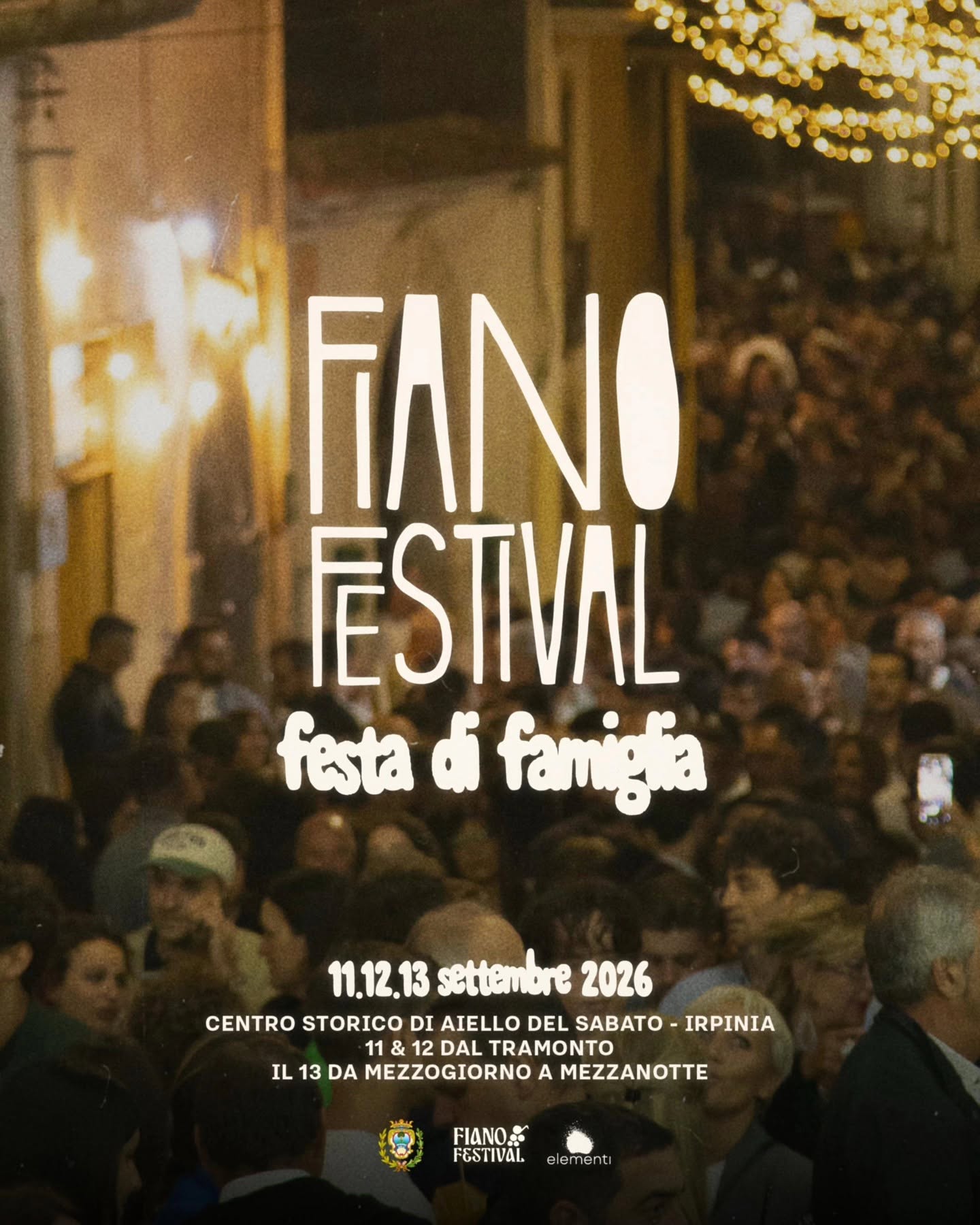 Locandina: Fiano Festival 2026: una festa di famiglia tra luci e brindisi — Aiello del Sabato