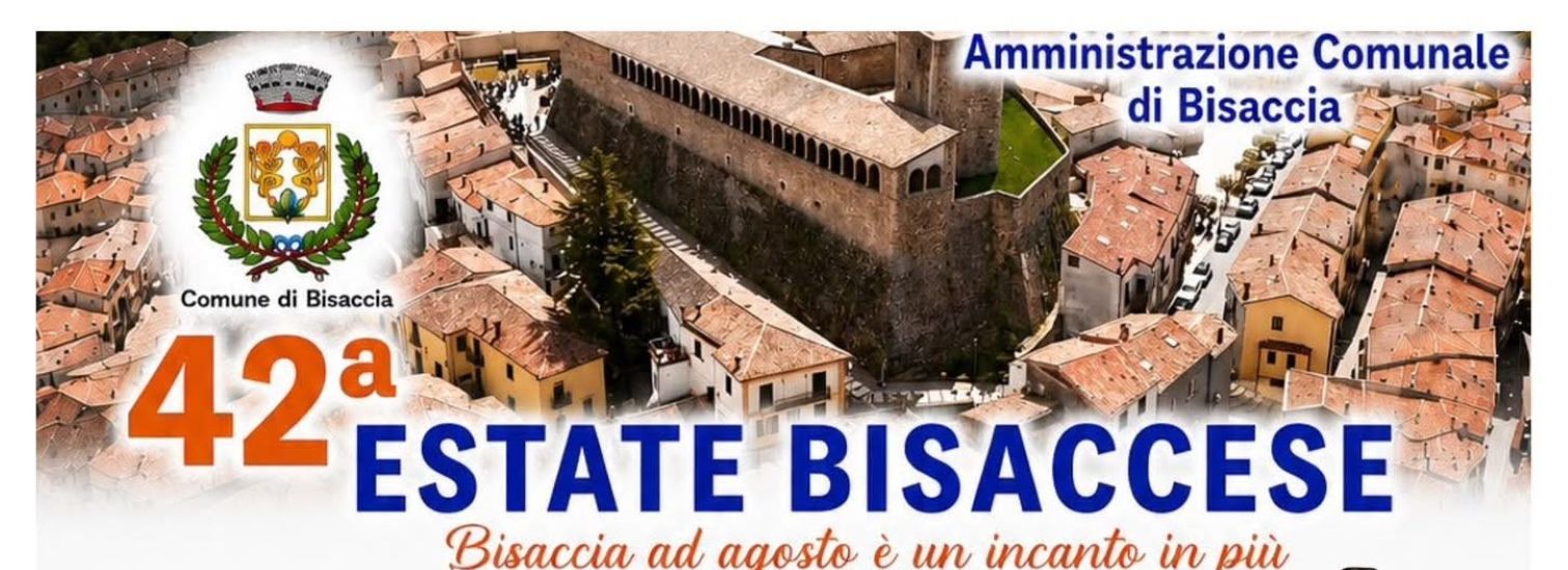 Locandina: Bisaccia si prepara a vivere la 42ª Estate Bisaccese — Bisaccia