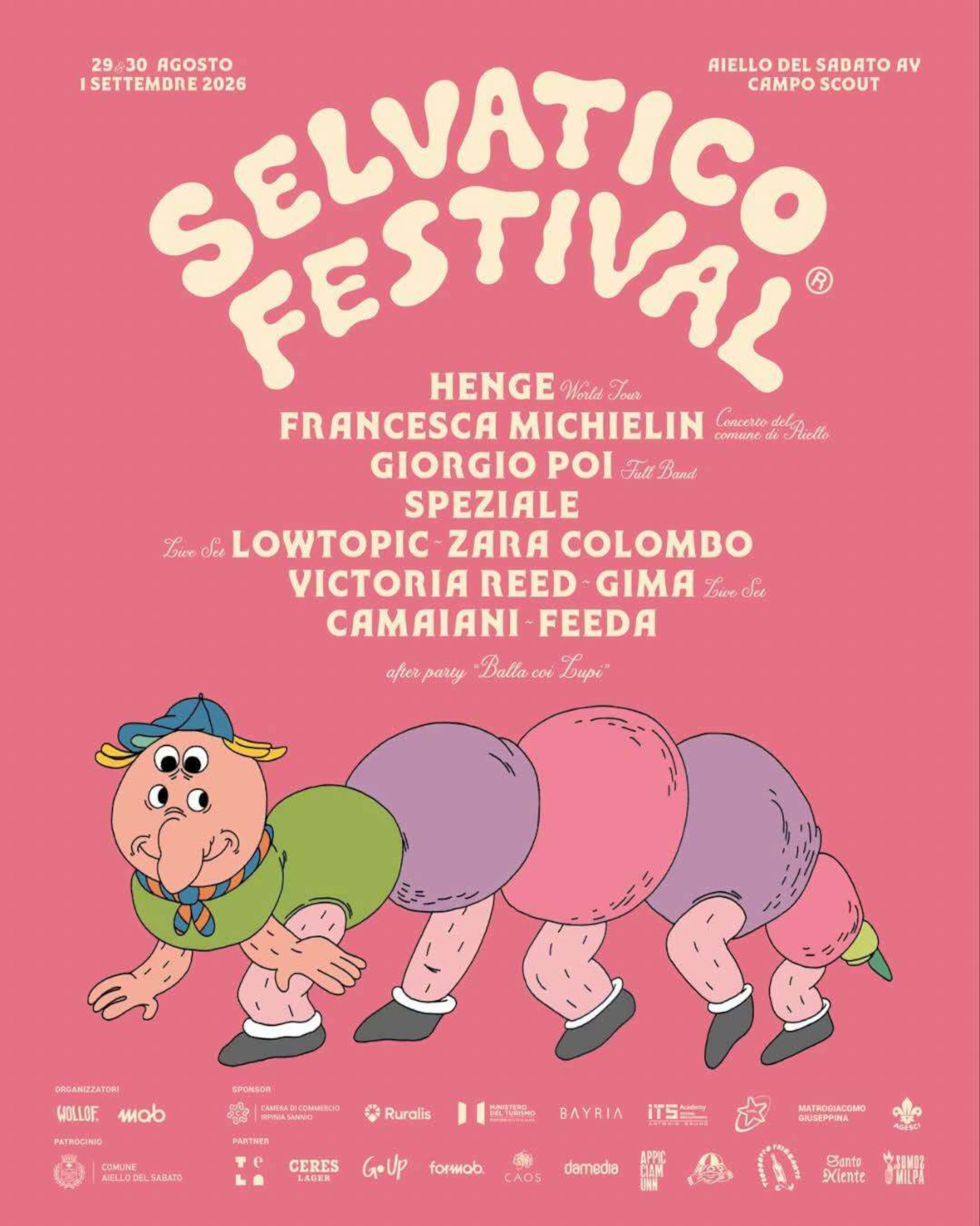 Locandina: Nei boschi di Aiello del Sabato c'è il Selvatico Festival — Aiello del Sabato