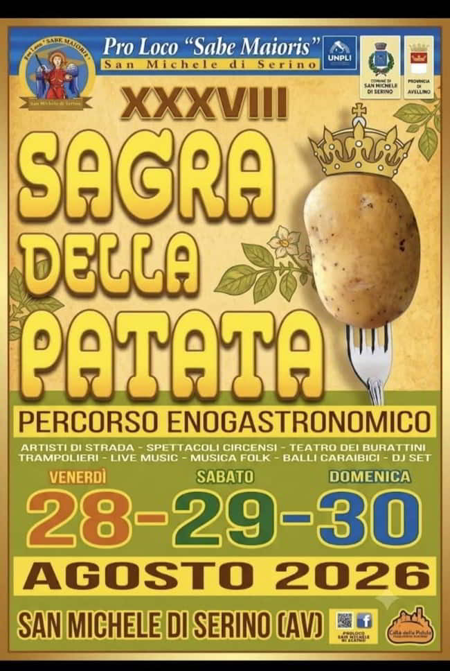 Locandina: Sagra della Patata (XXXVIII edizione) — Pro Loco San Michele di Serino — San Michele di Serino