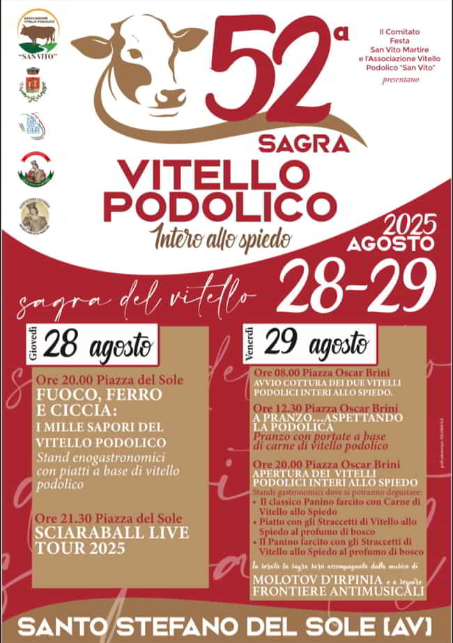 Locandina: Sagra del Vitello Podolico — Santo Stefano del Sole